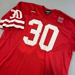 Adidas Nebraska Cornhuskers Football Jersey #30 Red XXL Men's Athletic‎